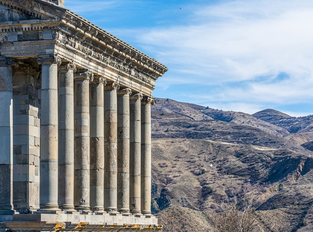 Day 2                 Yerevan - Garni temple - Charenc arch - Geghard monastery - Echmiadzin Cathedral - Gayane church - Hripsime church - Zvartnots Cathedral – Yerevan